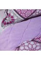 Quilt Cobija Lila Atenas Algodón Poliéster Estampado Doble Quilt Cobija Lila Atenas Algodón Poliéster Estampado Distrihogar de Distrihogar
