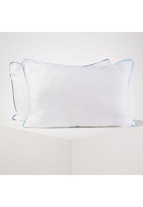 Set X 2 Almohadas Soporte Medio Microfibra Sateen Stripe 0.5 Set X 2 Almohadas Soporte Medio Microfibra Sateen Stripe 0.5 50 X 70 Cm Distrihogar