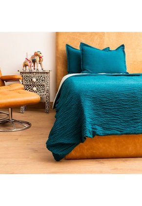 Edredón Textura Arrugada Coral Blue Edredón Textura Arrugada Coral Blue Doble Distrihogar