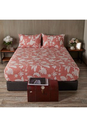 Juego De Sábanas Algodón Poliéster Amalia Flora Juego De Sábanas Algodón Poliéster Amalia Flora Doble Distrihogar