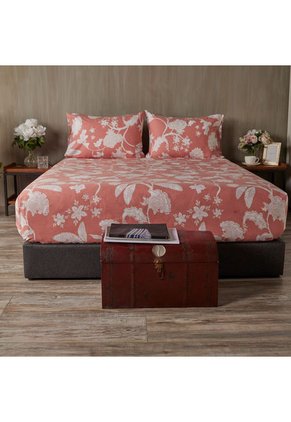 Juego De Sábanas Algodón Poliéster Amalia Flora Juego De Sábanas Algodón Poliéster Amalia Flora Doble Distrihogar