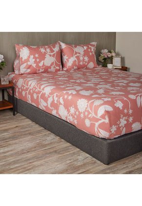 Juego De Sábanas Algodón Poliéster Amalia Flora Juego De Sábanas Algodón Poliéster Amalia Flora Doble Distrihogar
