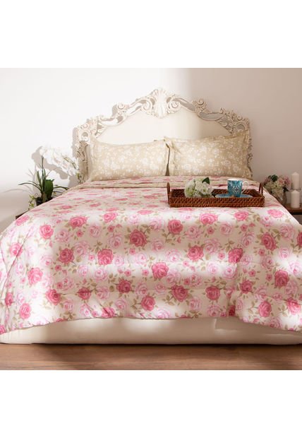 Edredón 132 Hilos Essencial Romantico Edredón 132 Hilos Essencial Romantico Semidoble Distrihogar