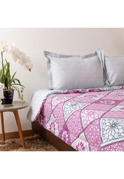 Edredón Essencial Doble Faz 132 Hilos Atenas Edredón Essencial Doble Faz 132 Hilos Atenas Doble Distrihogar