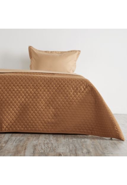 Cubrelecho Doble Faz Café Microfibra Cubrelecho Doble Faz Café Microfibra Sencillo Distrihogar