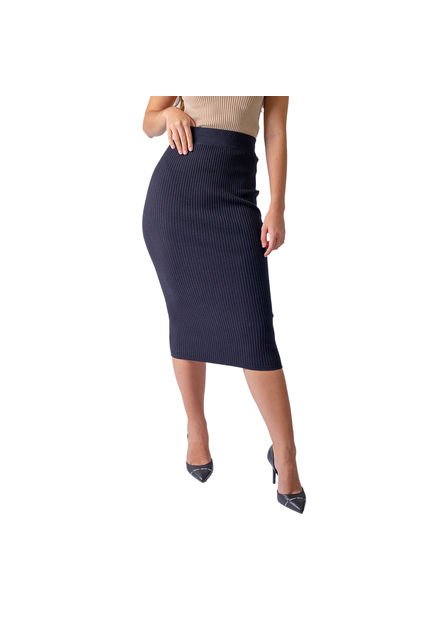 Falda Bbl Dkny Para Mujer Negro