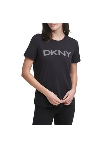 Camiseta Logo Dkny Original Negro Para Mujer Dkny