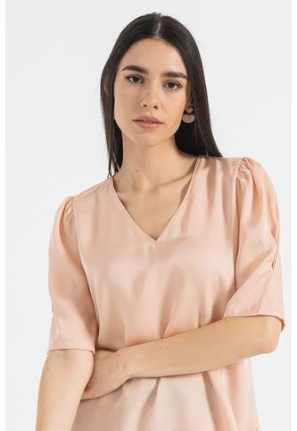 Blusa Ahf Dkny Para Mujer Rosa Dkny
