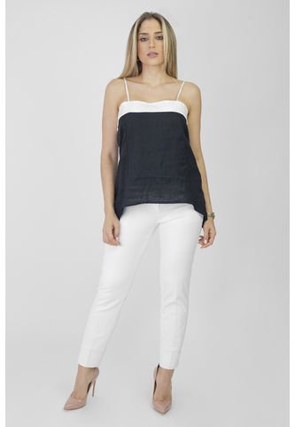 Top Wht Dkny Para Mujer Negro Dkny