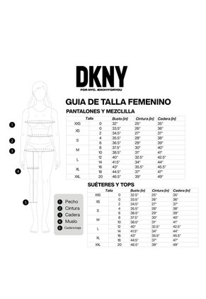 Blusa Elegante DKNY Negro Para Mujer
