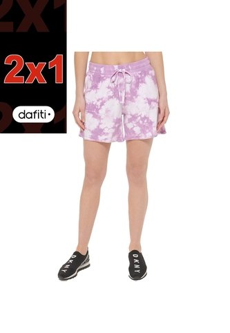 Pantaloneta Tie Dye Lila Dkny Para Mujer Dkny