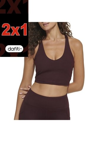 Top Cut Dkny Marrón Original Para Mujer Dkny