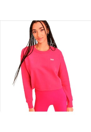 Sudadera Dkny Para Mujer Bcy Rosado Casual Con Algodón Moda