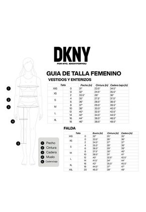 Falda Casual Dkny Original Gris Para Mujer