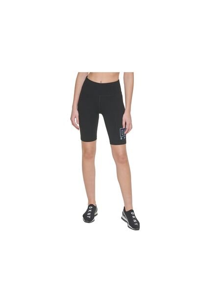 Licra Deportiva Dkny Original Negro Con Azul Para Mujer
