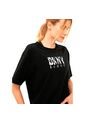 Camiseta Casual En Algodón DKNY Negro Para Mujer de Dkny