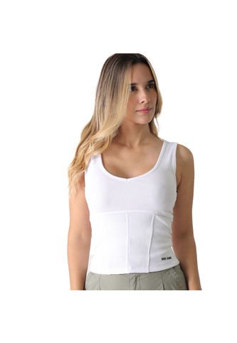 Camiseta Top Bang Dkny Para Dama Blanco Dkny