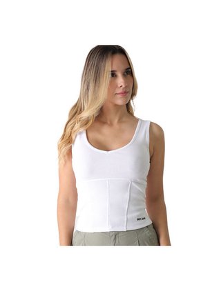 Camiseta Top Bang Dkny Para Dama Blanco