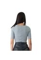 Body Manga Semilarga Dkny Gris Para Mujer de Dkny