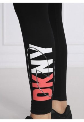 Licras Dkny Para Mujer Cyo Negro Deportivo Algodón Fresco