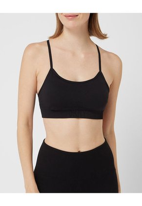 Top Dkny Para Mujer Blk Negro Deportivo Con Algodón Moda