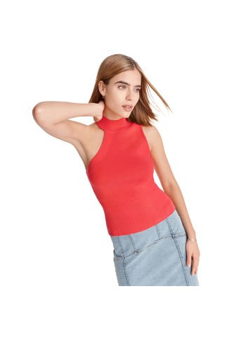 Top Dama Clp Dkny Para Dama Rojo Dkny
