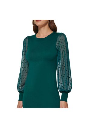 Vestido Dkny Fg5 Verde Para Mujer