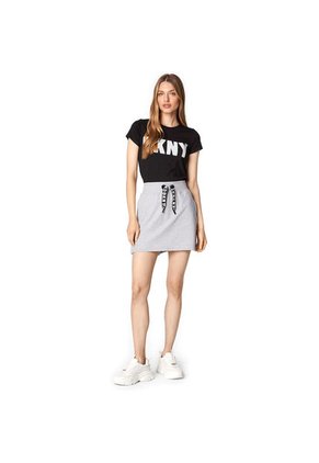 Faldas Dkny Para Mujer Plg Gris Casual Con Algodón Comodo