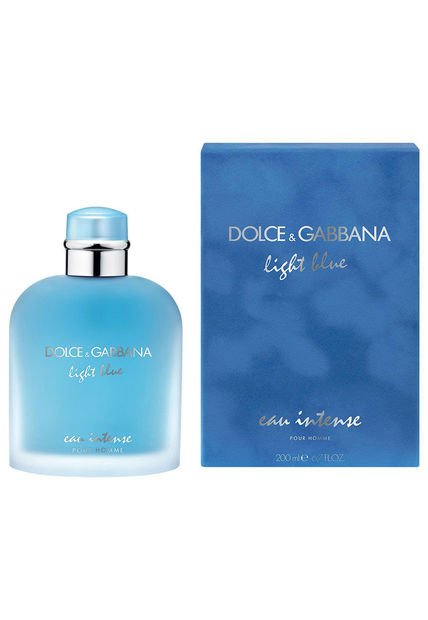 Perfume Light Blue Eau Intense De Dolce Gabbana Para Hombre 200 Ml