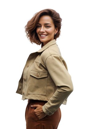 Chaqueta Beige DOUGGER ALBA