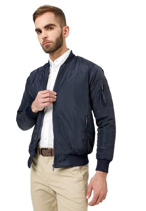 Chaqueta Bomber Preacolchada Azul Oscuro Dougger LUCCA