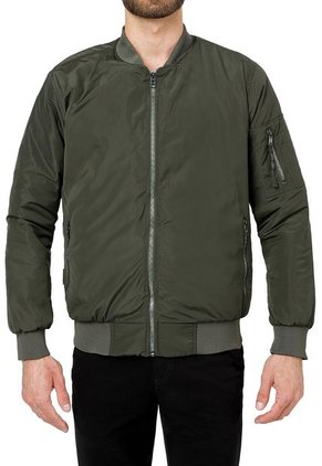 Chaqueta Bomber Preacolchada Verde Militar Dougger LUCCA