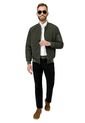 Chaqueta Bomber Preacolchada Verde Militar Dougger LUCCA de DOUGGER