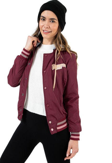 Chaqueta Tipo Beisbolera Vinotinto Dougger WINONA