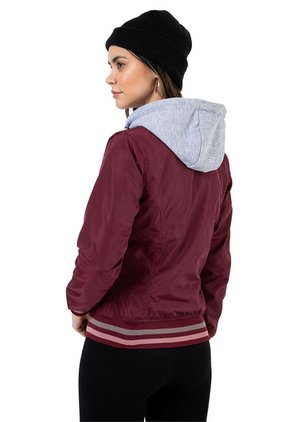 Chaqueta Tipo Beisbolera Vinotinto Dougger WINONA