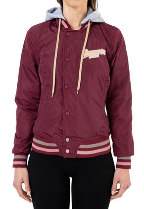 Chaqueta Tipo Beisbolera Vinotinto Dougger WINONA