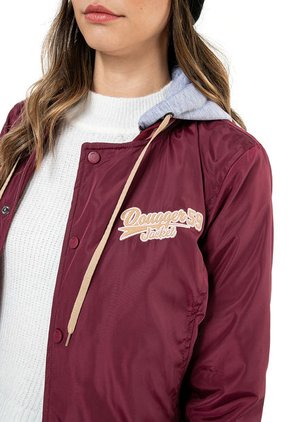 Chaqueta Tipo Beisbolera Vinotinto Dougger WINONA