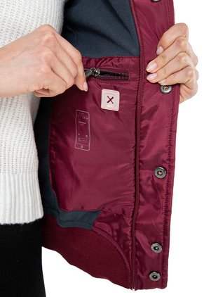 Chaqueta Tipo Beisbolera Vinotinto Dougger WINONA