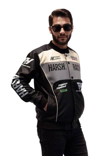 Chaqueta Liviana Negra Dougger RACING