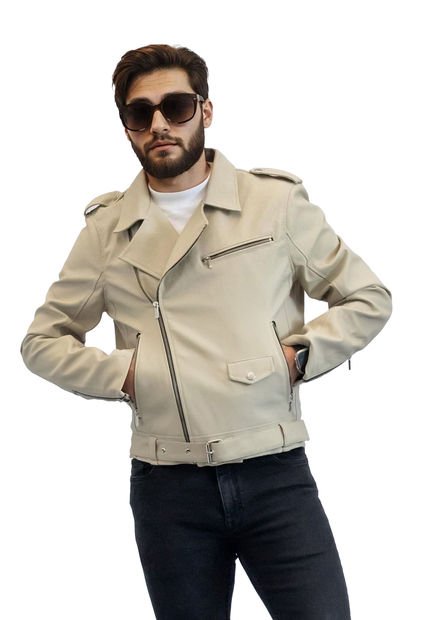 Chaqueta Beige DOUGGER CHAMARRA