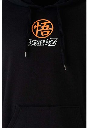 Buzo De Dragon Ball Z Cerrado Con Capucha  Negro Para Hombre S