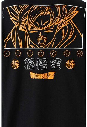 Buzo De Dragon Ball Z Cerrado Con Capucha  Negro Para Hombre S