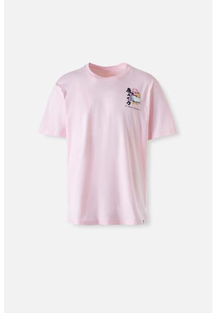 Camiseta De Dragon Ball  Super Rosada Manga Corta Para Hombre M