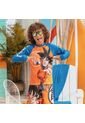 Camiseta De Baño De Dragon Ball Z Manga Corta Azul Y Naranja Para Niño 12 de DRAGON BALL
