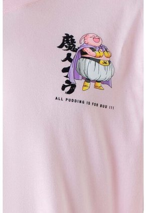 Camiseta De Dragon Ball  Super Rosada Manga Corta Para Hombre S