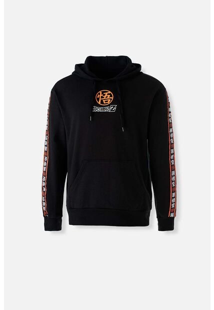 Buzo De Dragon Ball Z Cerrado Con Capucha  Negro Para Hombre M