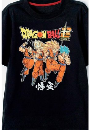 Camiseta De Niño, Manga Corta Negra  De Dragon Ball Toei Animation Inc 10