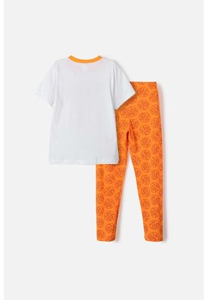 Pijama De Dragon Ball De Pantalón Largo Blanco Para Niño 8
