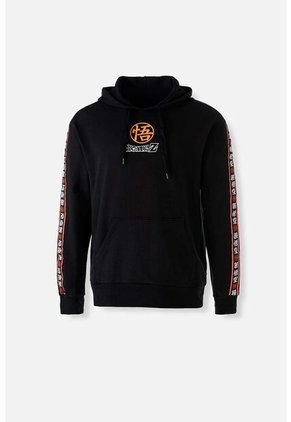Buzo De Dragon Ball Z Cerrado Con Capucha Negro Para Hombre L