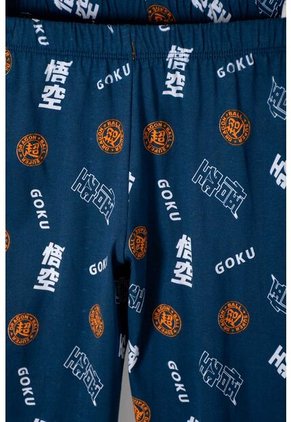 Pijama De Dragon Ball De Pantalón Largo Naranja Y Azul Para Niño 8